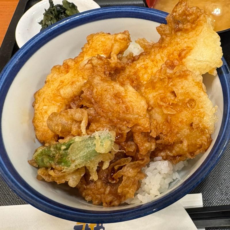 たれづけいかづくし天丼(天丼てんや 赤坂見附店)
