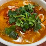 しびれる辛さのマーラー刀削麺(刀削麺の王様 茅場町店)