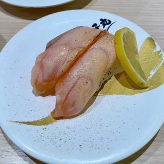 オーロラサーモン塩炙り(すし銚子丸 亀戸店)