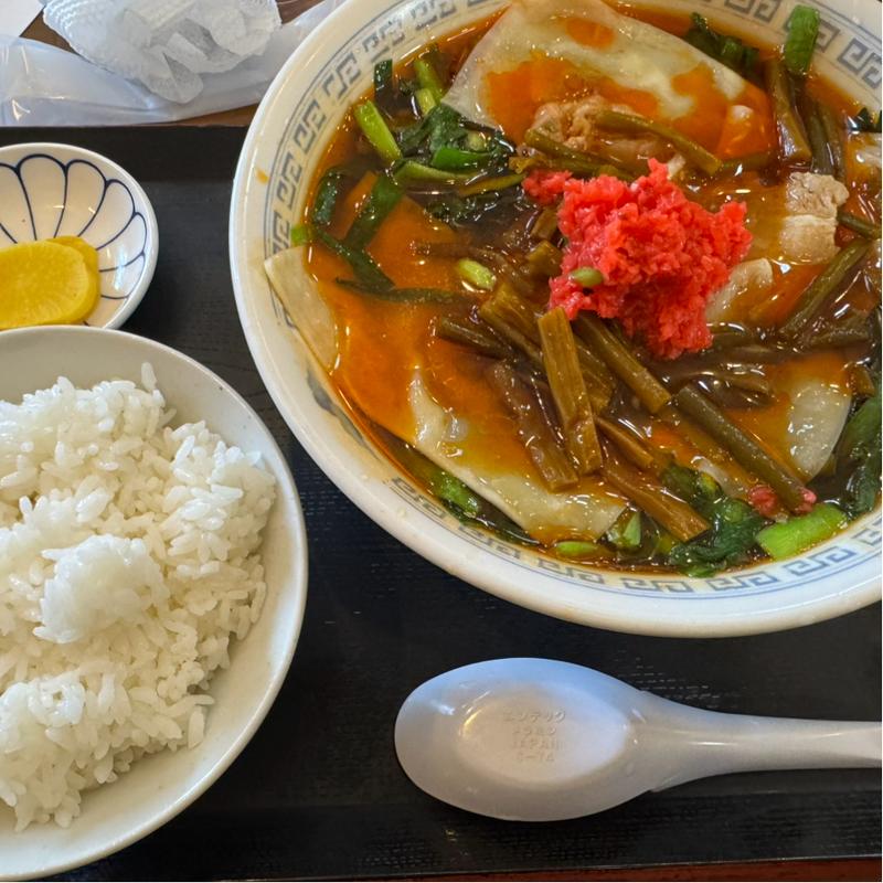 満州にらワンタン(さかえや 本店 （満州にらラーメン）)