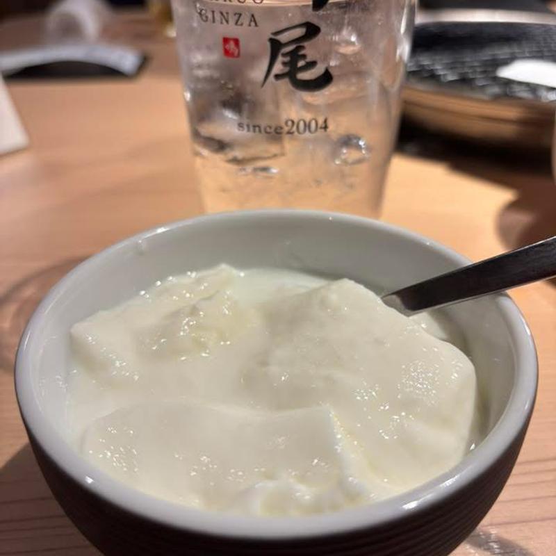 杏仁豆腐(焼肉 鳴尾 銀座本店)