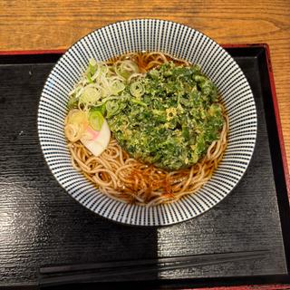 春菊の天ぷらそば(そばいちエキュート赤羽店)