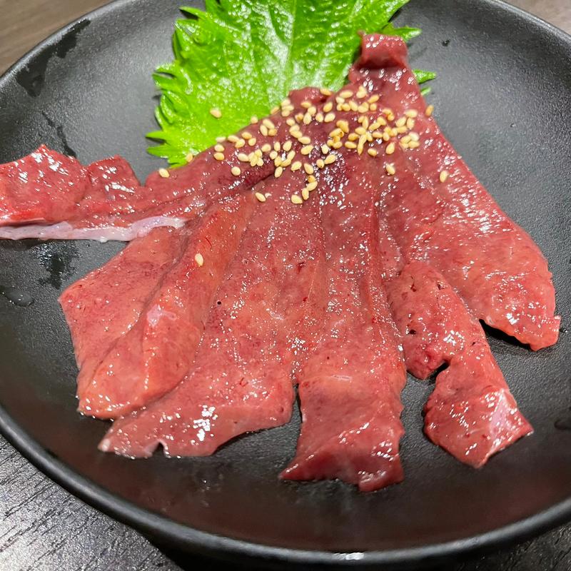 レバしゃぶ(月島焼肉 ハラミ屋 兎月)