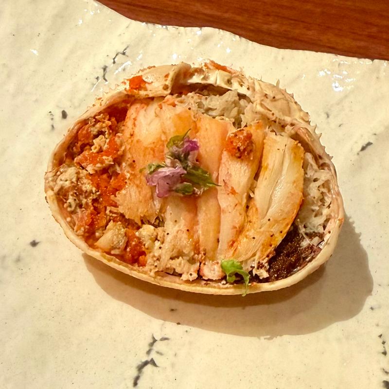 四季彩コース　蟹の甲羅蒸し(四季彩茶寮 旬香)