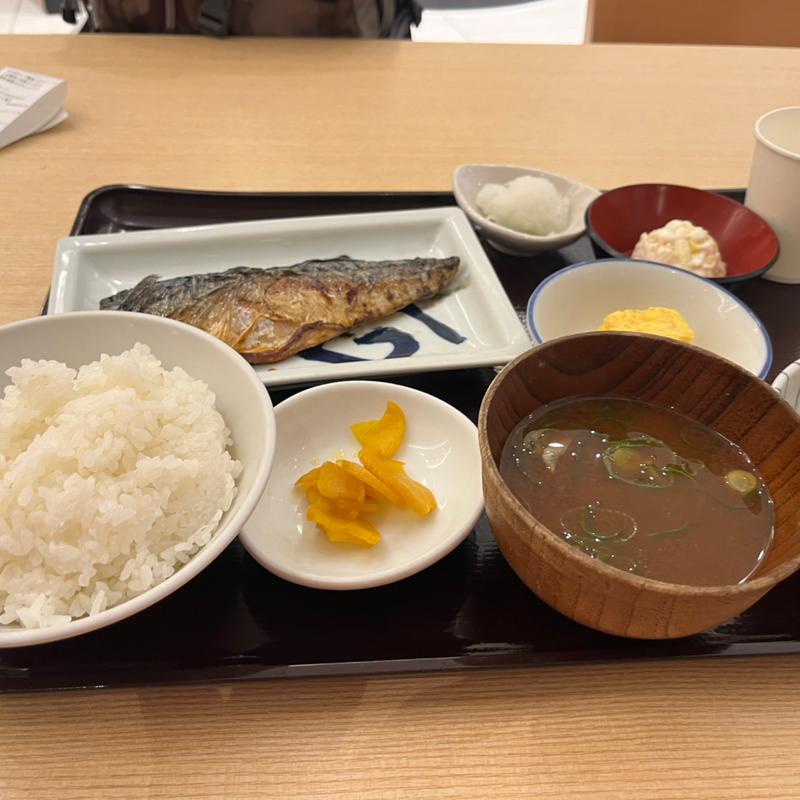 塩焼サバ定食(げこ亭 大阪国際空港店)