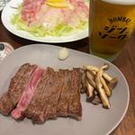 竹福のサーロインステーキ(自宅)