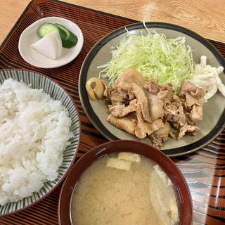 生姜焼肉定食(常盤仙食堂(じょうばんせんしょくどう))
