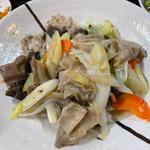 長ネギと豚ガツ炒め定食(チャ～ボン　多福楼 川崎店)