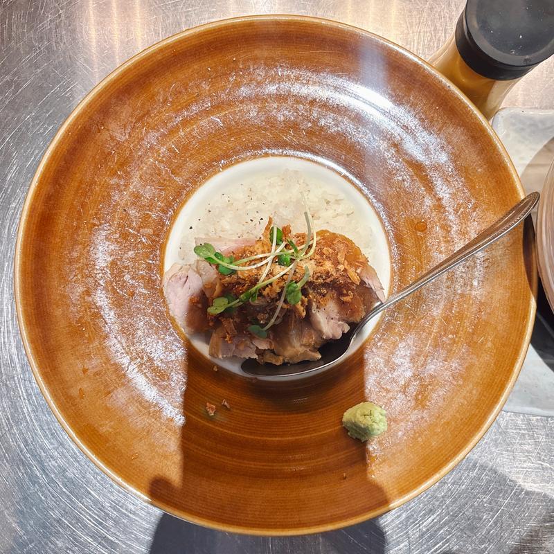 濃厚煮干しそばと成城ステーキミニ丼セット(やきとん まるじ （○治）)