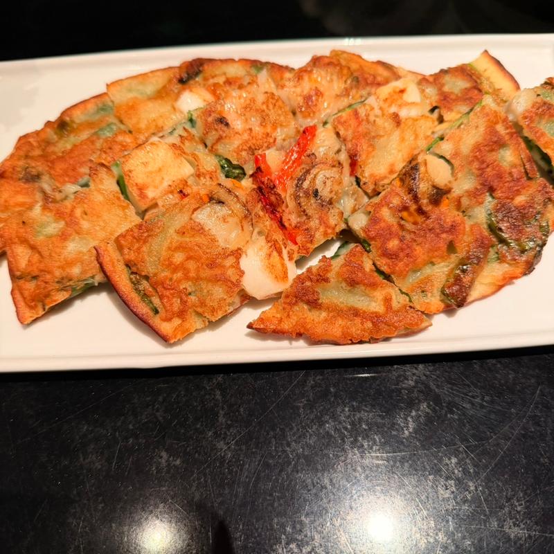 海鮮チヂミ(長寿韓酒房 海浜幕張店)