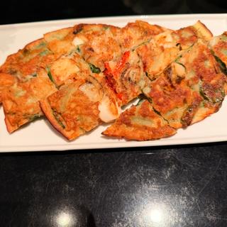 海鮮チヂミ(長寿韓酒房 海浜幕張店)