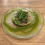 炙りしめ鯖と大葉のタブレ