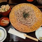 ざるそば  山菜かやくご飯(信州そば処 そじ坊 新大阪駅味の小路店)
