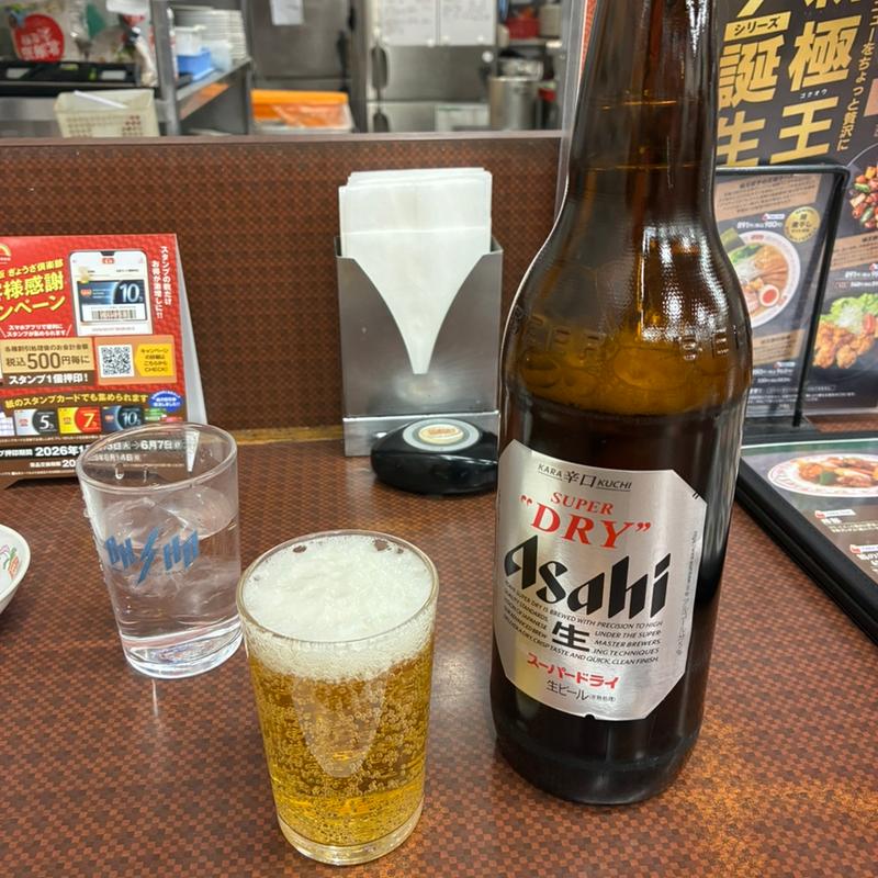 大瓶ビール(餃子の王将 草津駅前店)