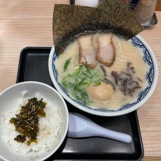 由丸ラーメン・高菜ごはん