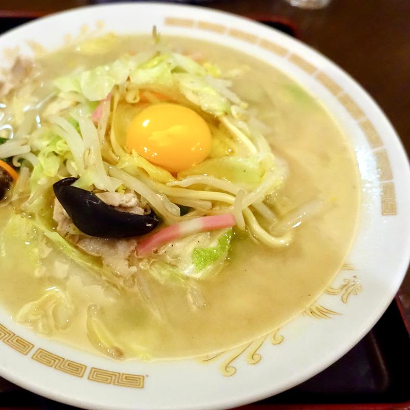 長崎チャンポン（生玉子入り） 白飯付き(中華料理 六明閣)