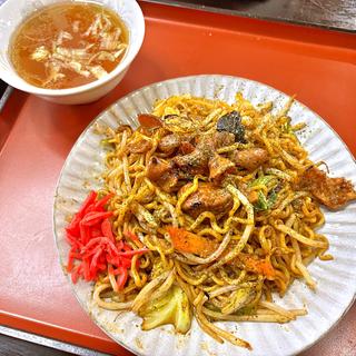 嵐山辛モツ焼きそば