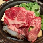 黒毛和牛すき焼き陶板(個室会席 北大路 赤坂茶寮)