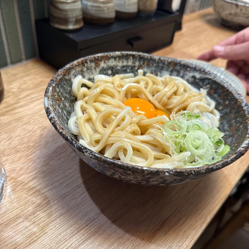 卵ぶっかけ(浅草うどん)