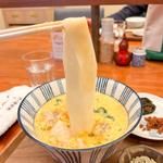 親子月見きしめん