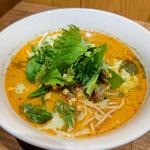 五色の担々麺(緑)