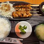 焼き鳥4本盛り定食