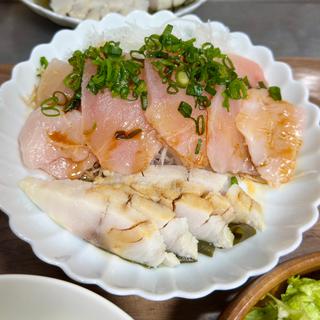 刺身盛合せ(メバチマグロ、しめ鯖)(ベルクス 東墨田店)