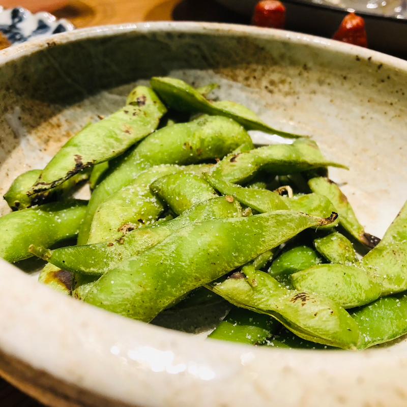 焼き枝豆(魚屋三代目にしの鯔背)