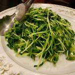 豆苗の炒め物(龍門)