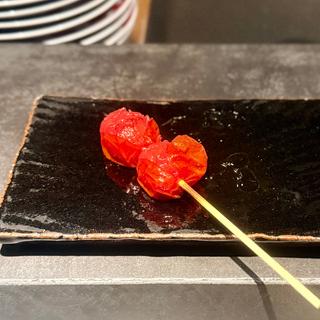 鳥真おまかせコース ミニトマト(銀座 鳥真)