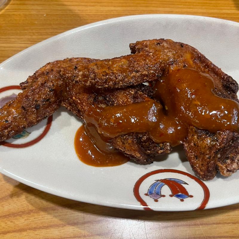 手羽先の唐揚げ(武州うどんあかね&みどりダイニング)