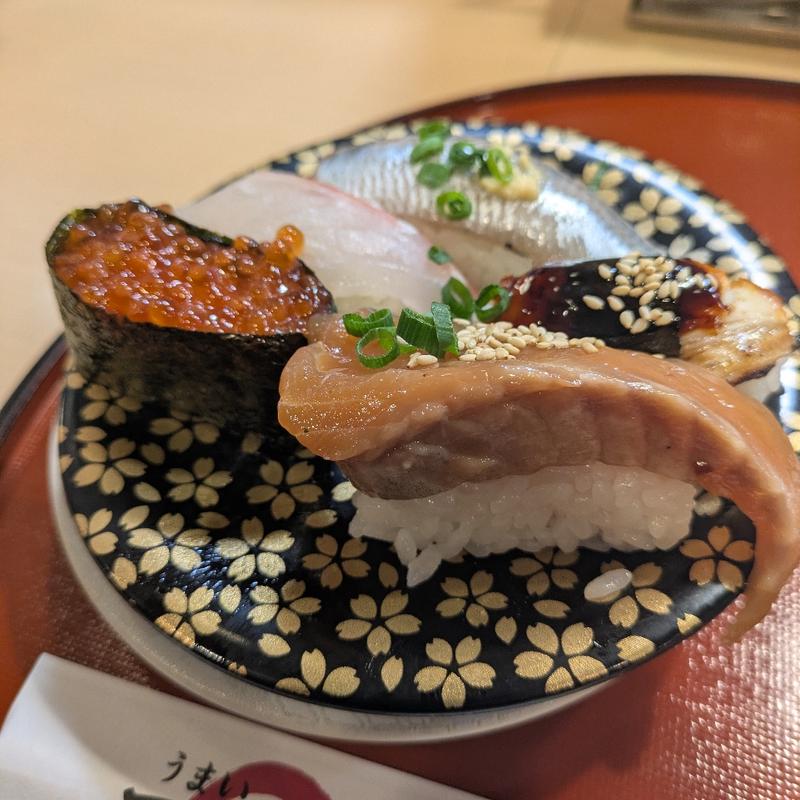 本日の5貫盛(うまい一丸鮨 本荘店 （一丸鮨）)