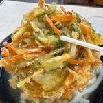 野菜かき揚げうどん