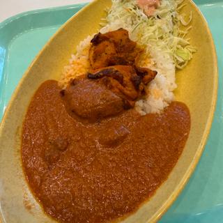 タンドリーチキンケバブとカシューナッツカレー