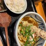 ちく天温玉カレーうどん