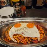 ナポリタン目玉焼きのせ