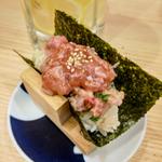 なめろう酒盗手巻き