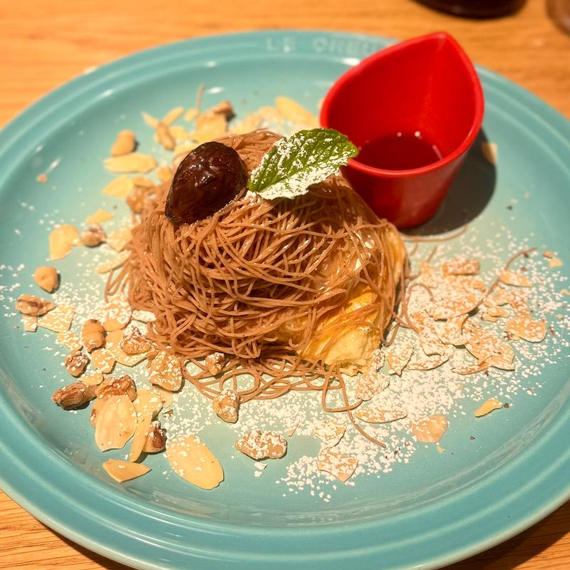 絞りたてモンブラン　冷やしパンケーキ(むさしの森珈琲 朝霞本町店)