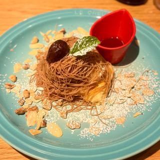 絞りたてモンブラン　冷やしパンケーキ(むさしの森珈琲 朝霞本町店)