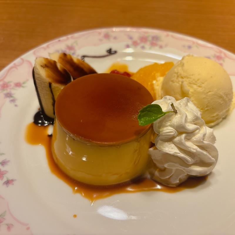 プリンアラモード(徳樹庵 熊谷銀座店)