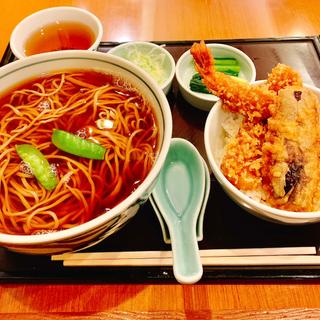 かけそばとミニ天丼セット(そば亭 油や)