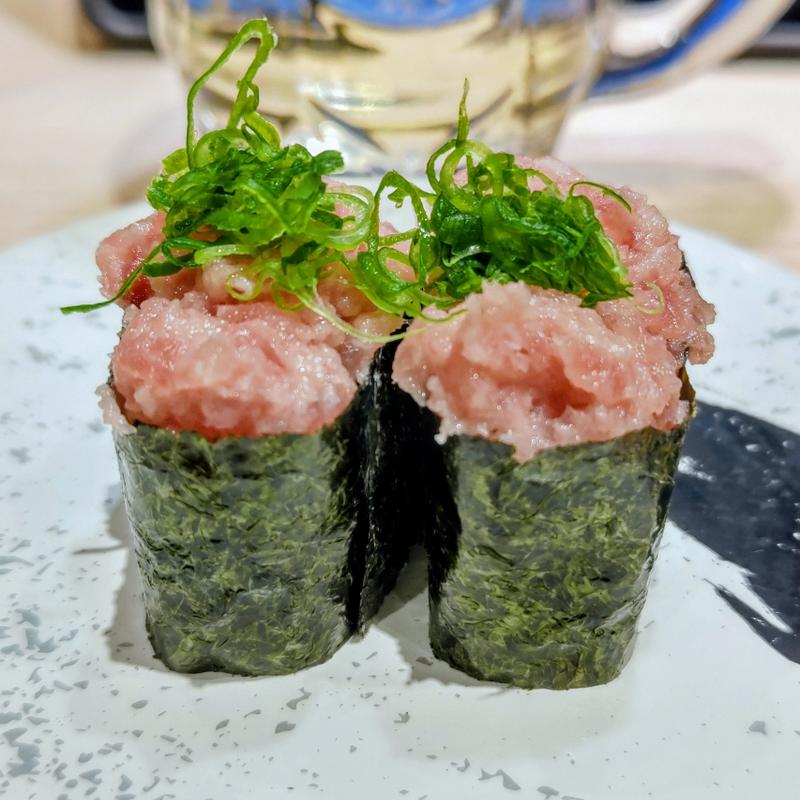 ねぎまぐろ軍艦(回転寿司みさき イオンフードスタイル港南台店)