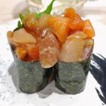 漬け胡麻海鮮軍艦(回転寿司みさき イオンフードスタイル港南台店)