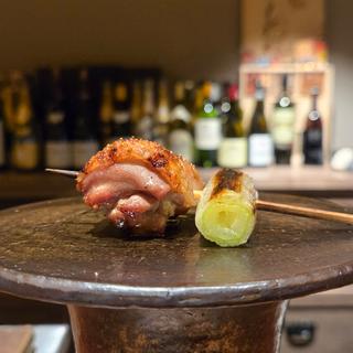 もも肉ねぎま 京帝地鶏(鳥旨 しだれ)