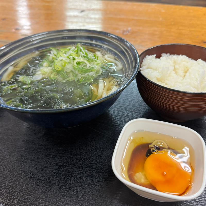 モーニングうどんセット(けんちゃんうどん)