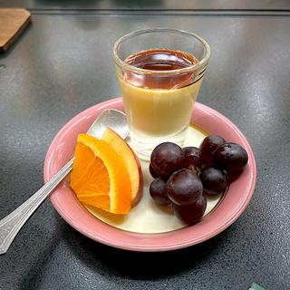 さつまいもぷりん、りんご、ぶどう、オレンジ(花禅の庄 )