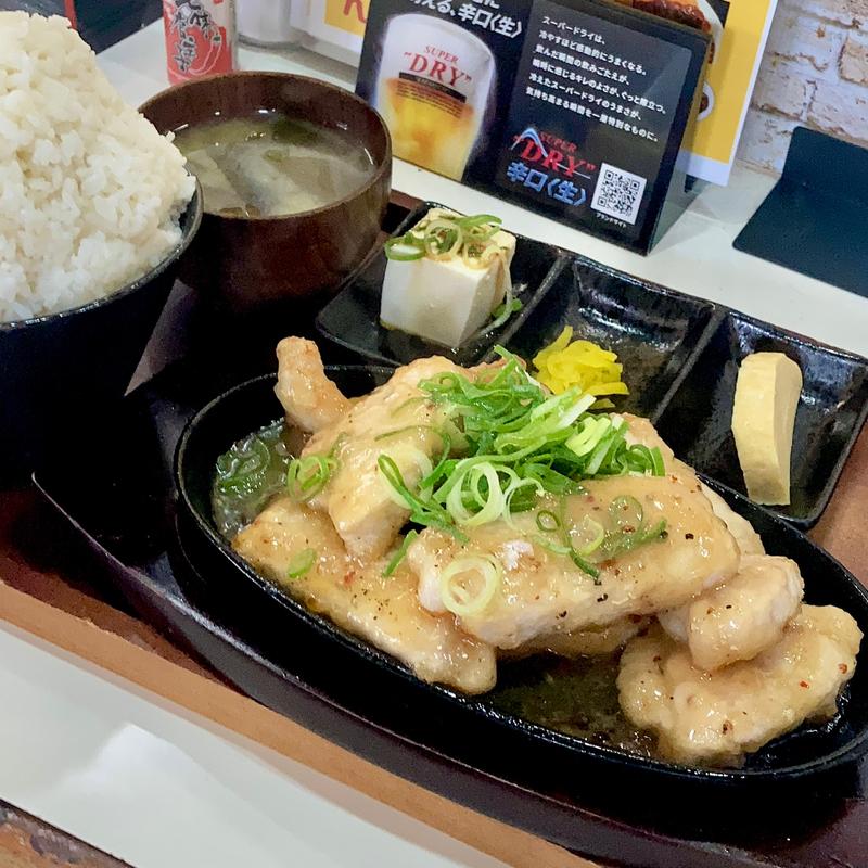 トンコロステーキ定食(美千)