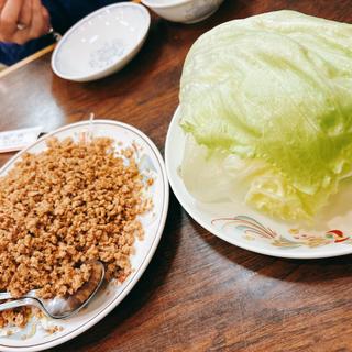 ミンチのレタス包み