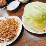 ミンチのレタス包み