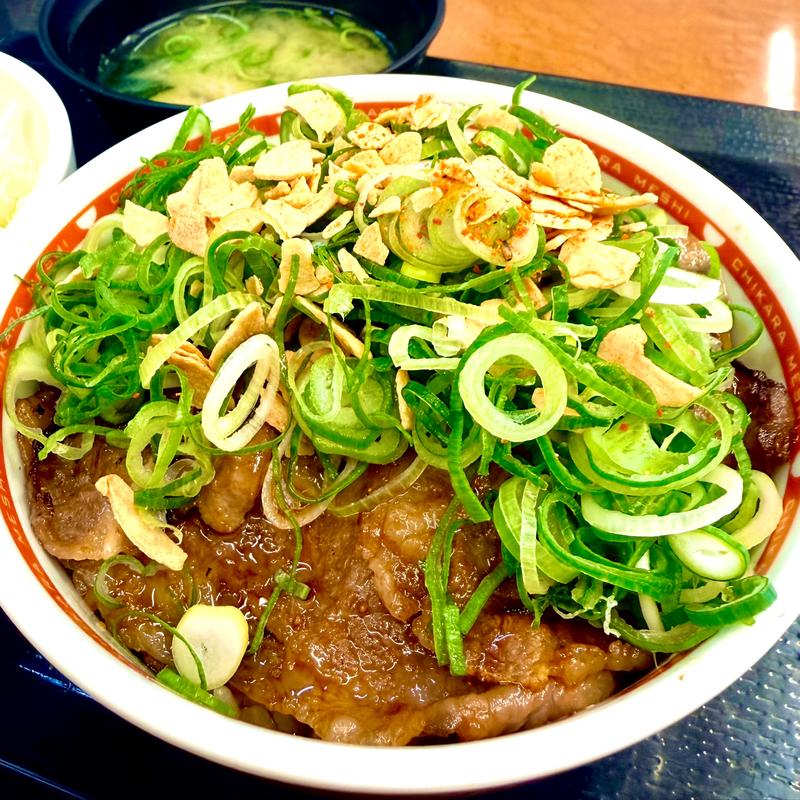ガーリックネギ焼き牛丼(東京チカラめし 大阪日本橋店 )